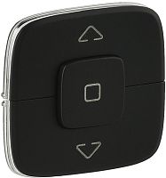 Лицевая панель Legrand Valena Allure для 2-кл. выключателя жалюзи антрацит картинка